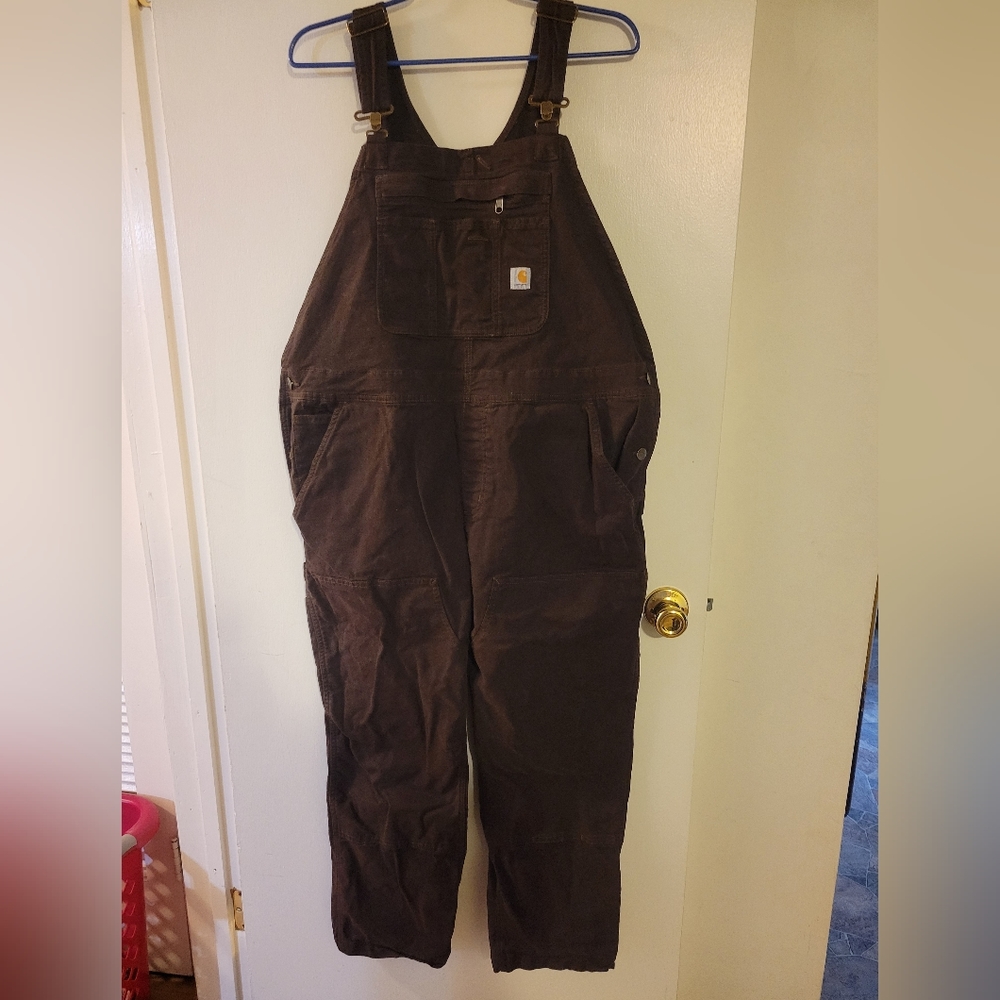 Carhartt brown Bib overalls (SHORT)